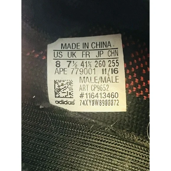 Adidas Yeezy Boost 350 V2 Low Bred Black/Red Men’s Size 8